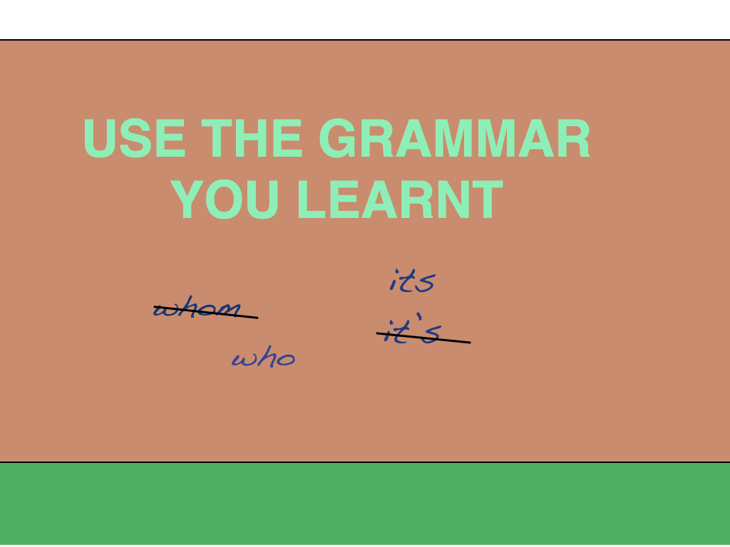 How to help students use the grammar they learnt – Terry's Writing Smarts